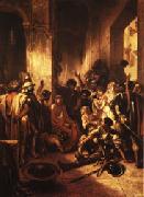Alexandre Gabriel Decamps Christ at the Praetorium oil painting